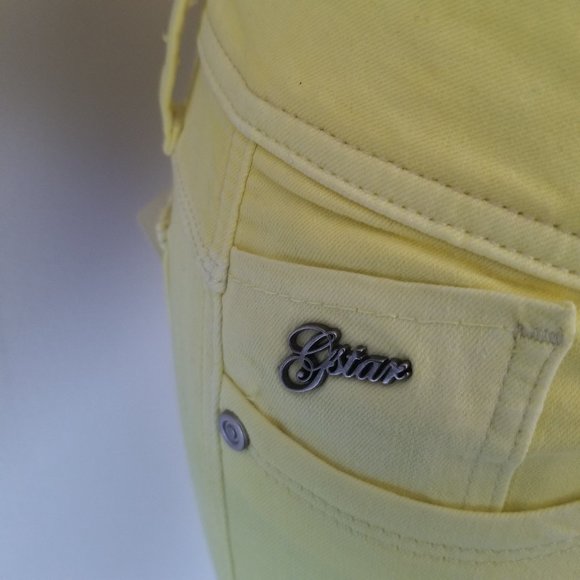 G-Star Raw Denim Lynn Skinny Color Women's Jeans - Bleach Yellow - Picture 3 of 12